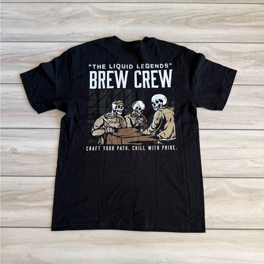 LGND Supply Co Brew Crew T-Shirt Black Large NWT